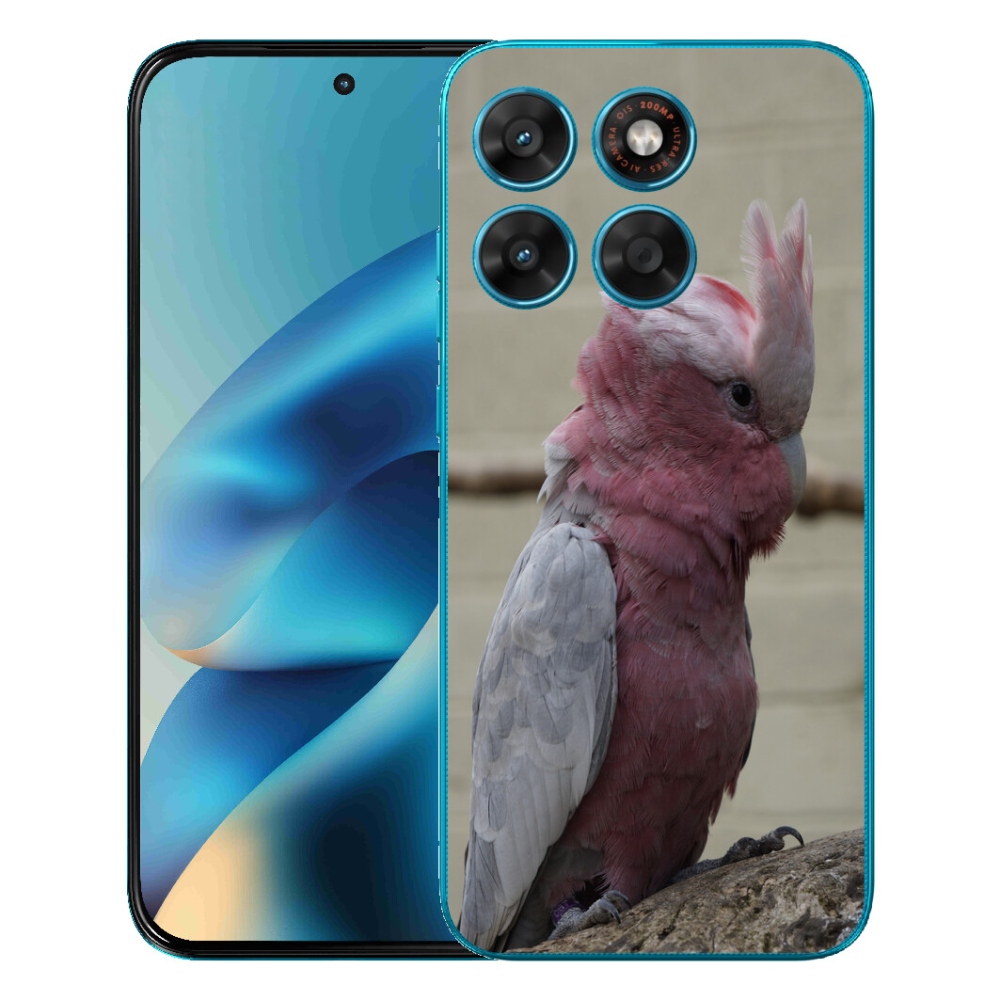Gélový obal mmCase pre Motorola Moto G87/G77/G67 – ružový kakadu