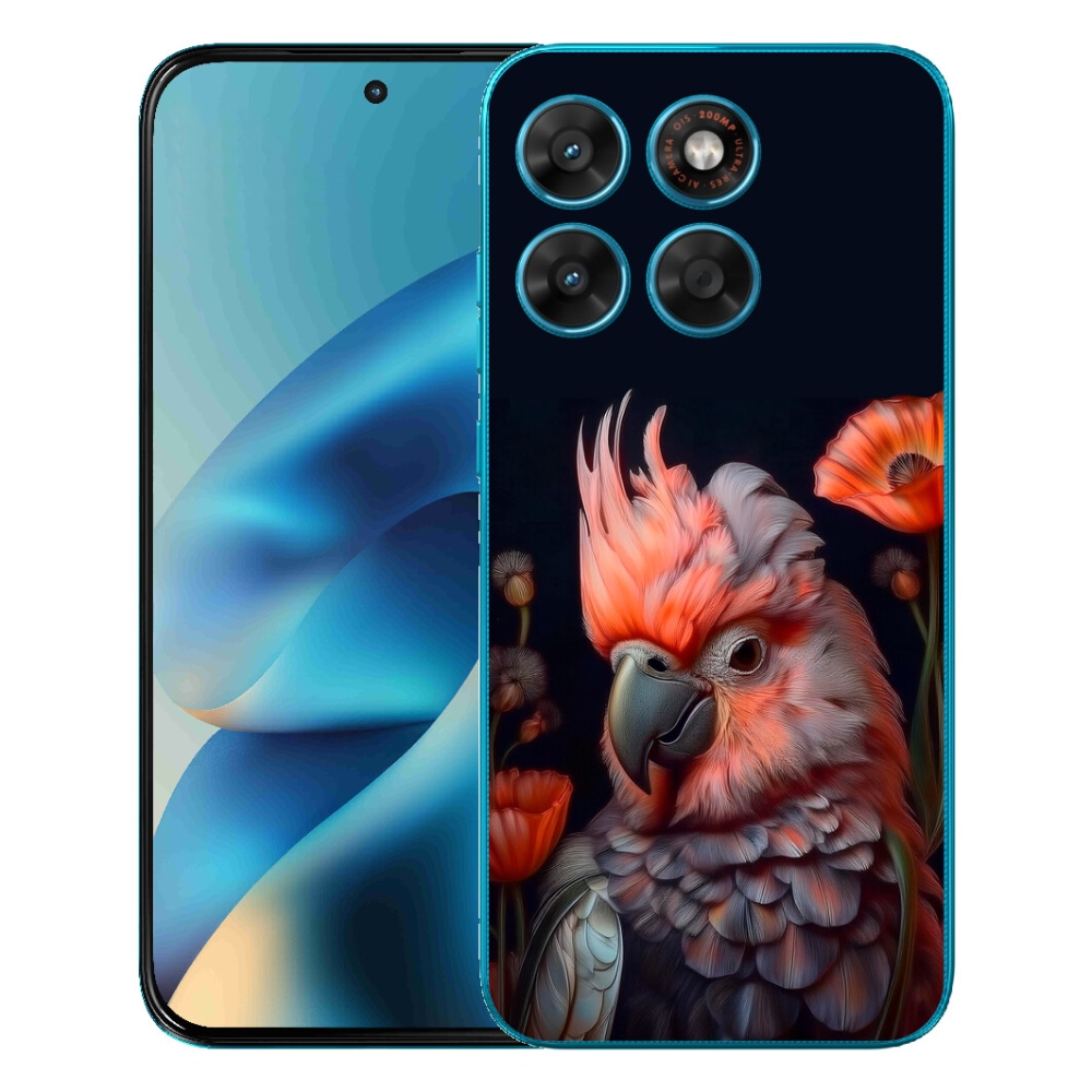 Gélový obal mmCase pre Motorola Moto G87/G77/G67 – kakadu v rôznych farbách