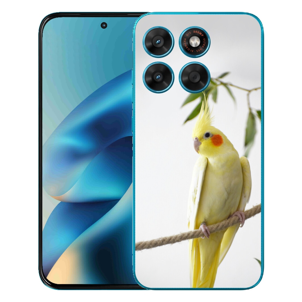Gélový obal mmCase pre Motorola Moto G87/G77/G67 – papagáj korela chocholatá