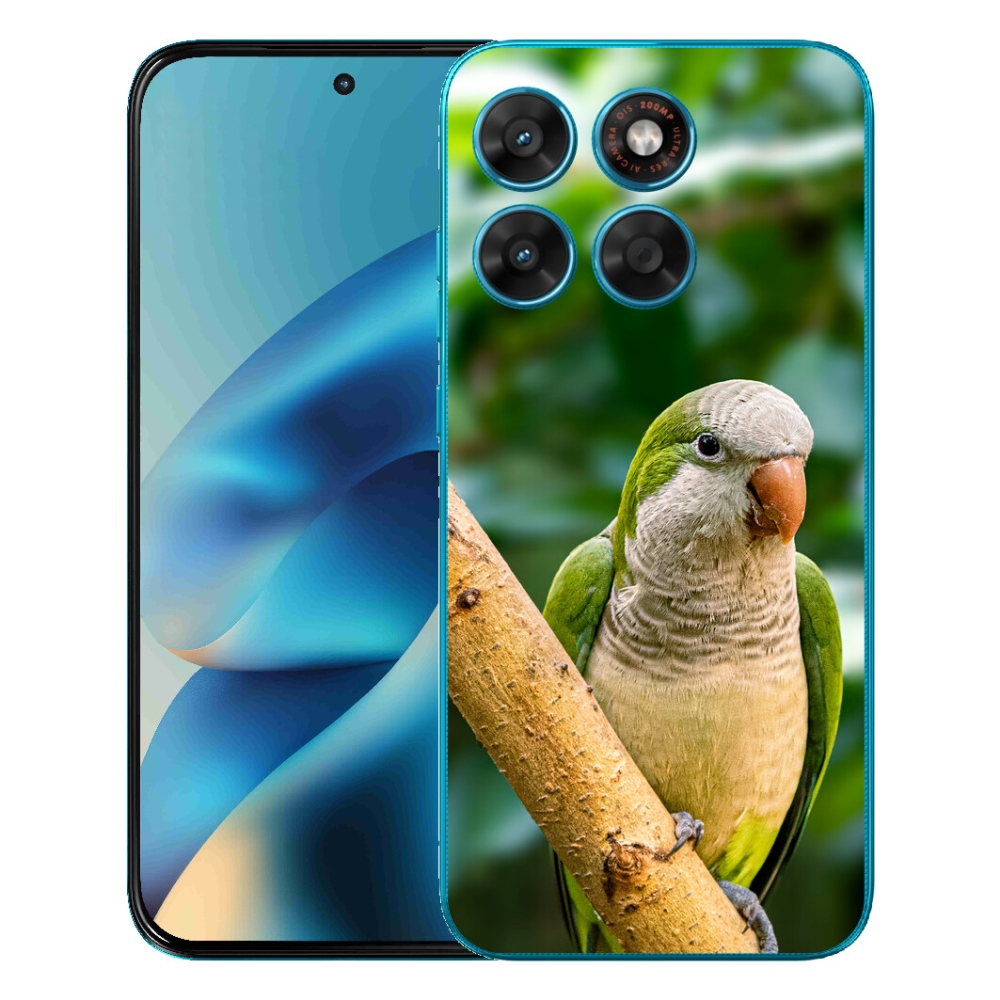 Gélový obal mmCase pre Motorola Moto G87/G77/G67 – papagáj mníšek