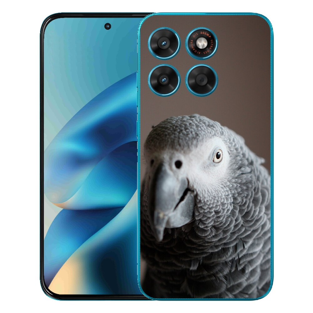 Gélový obal mmCase pre Motorola Moto G87/G77/G67 – papagáj žako 2