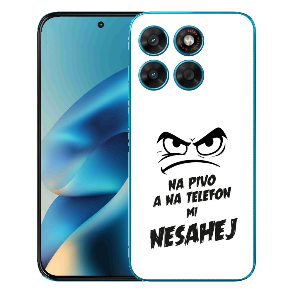 Gélové puzdro mmCase pre Motorola Moto G87/G77/G67 – motív piva 2, biele pozadie