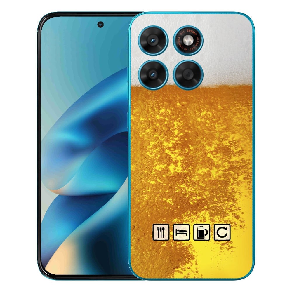 Gélový obal mmCase pre Motorola Moto G87/G77/G67 – motív piva 3