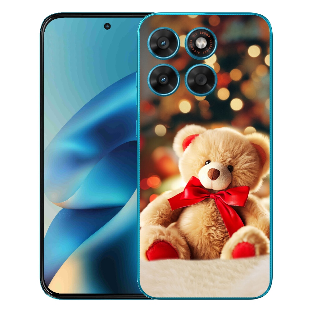 Gélový obal mmCase pre Motorola Moto G87/G77/G67 – plyšový medvedík