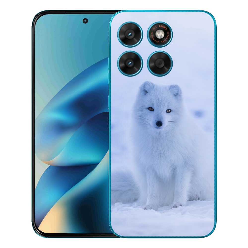 Gélový obal mmCase pre Motorola Moto G87/G77/G67 – polárna líška
