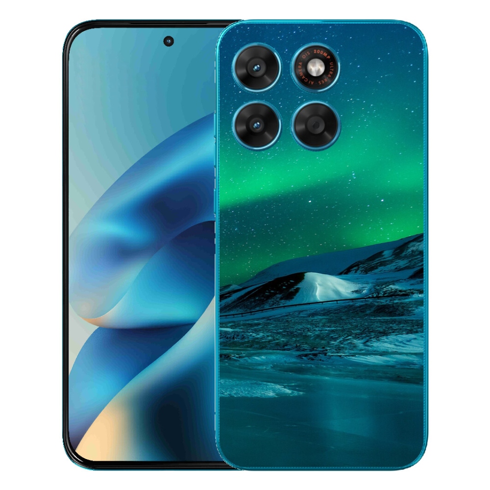 Gélový obal mmCase pre Motorola Moto G87/G77/G67 – polárna žiara