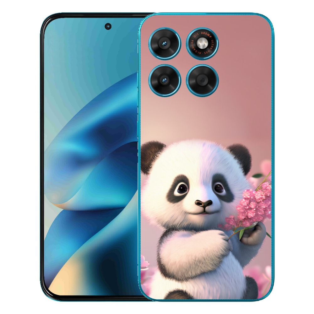 Gélový obal mmCase pre Motorola Moto G87/G77/G67 – roztomilá panda