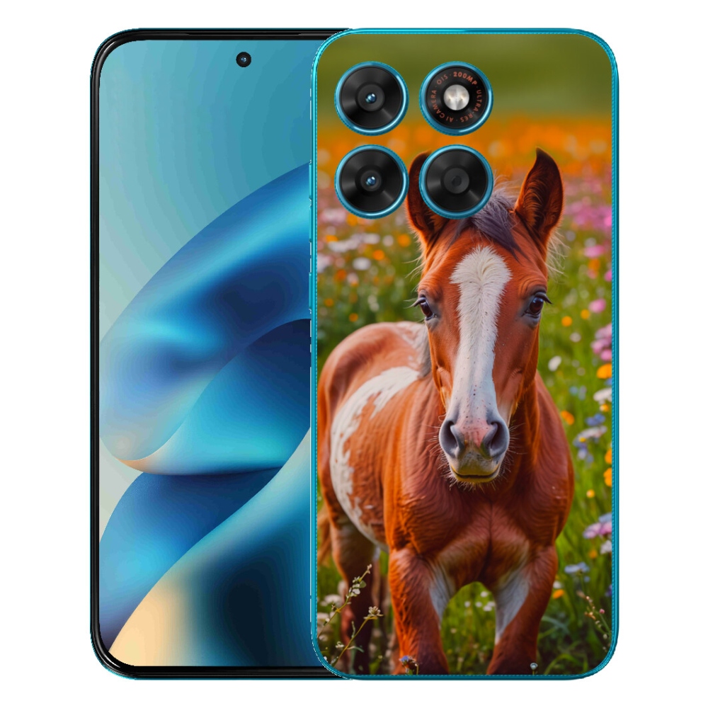 Gélové puzdro mmCase pre Motorola Moto G87/G77/G67 – roztomilé žriebä