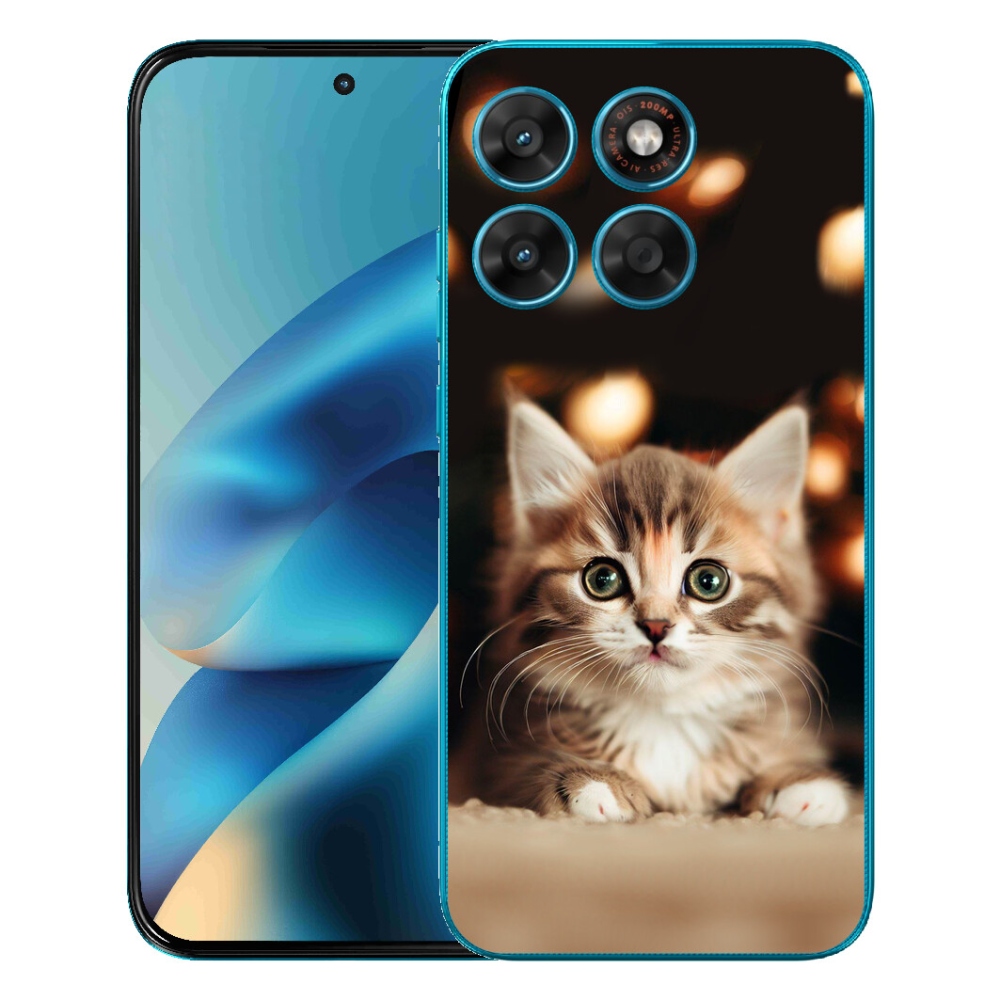 Gélový obal mmCase pre Motorola Moto G87/G77/G67 – roztomilé mačiatko 2