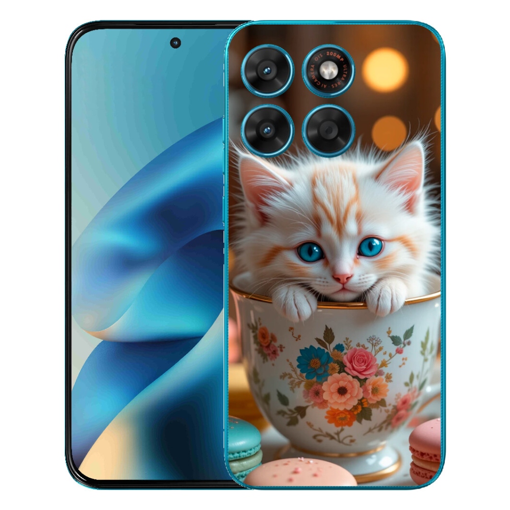 Gélový obal mmCase pre Motorola Moto G87/G77/G67 – roztomilé mačiatko 6