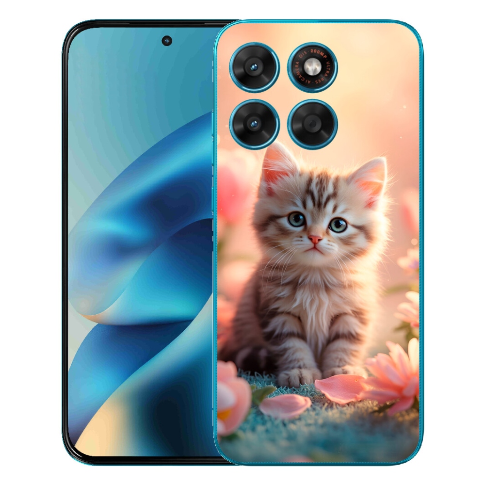 Gélový obal mmCase pre Motorola Moto G87/G77/G67 – roztomilé mačiatko 8