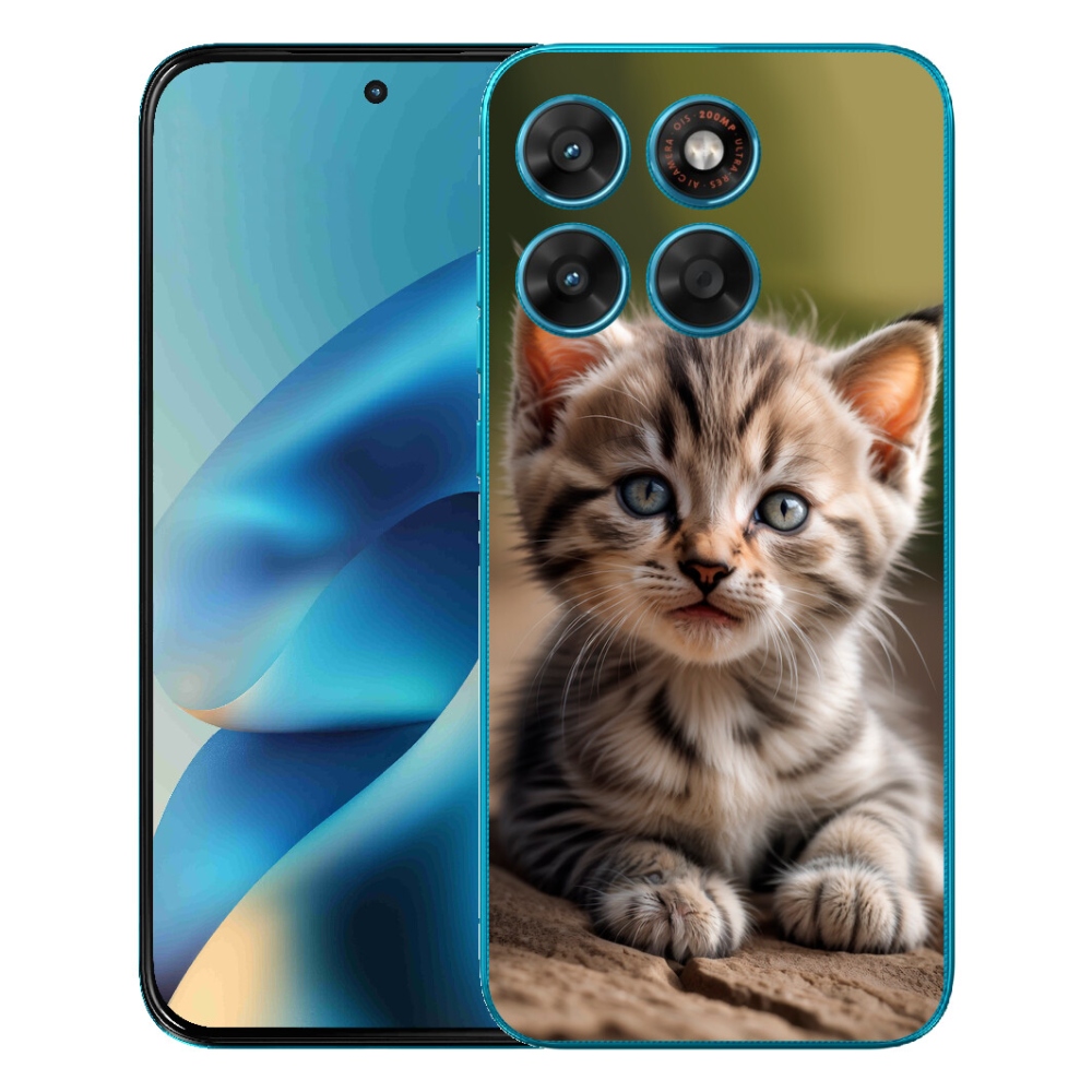 Gélový obal mmCase pre Motorola Moto G87/G77/G67 – roztomilé mačiatko 9