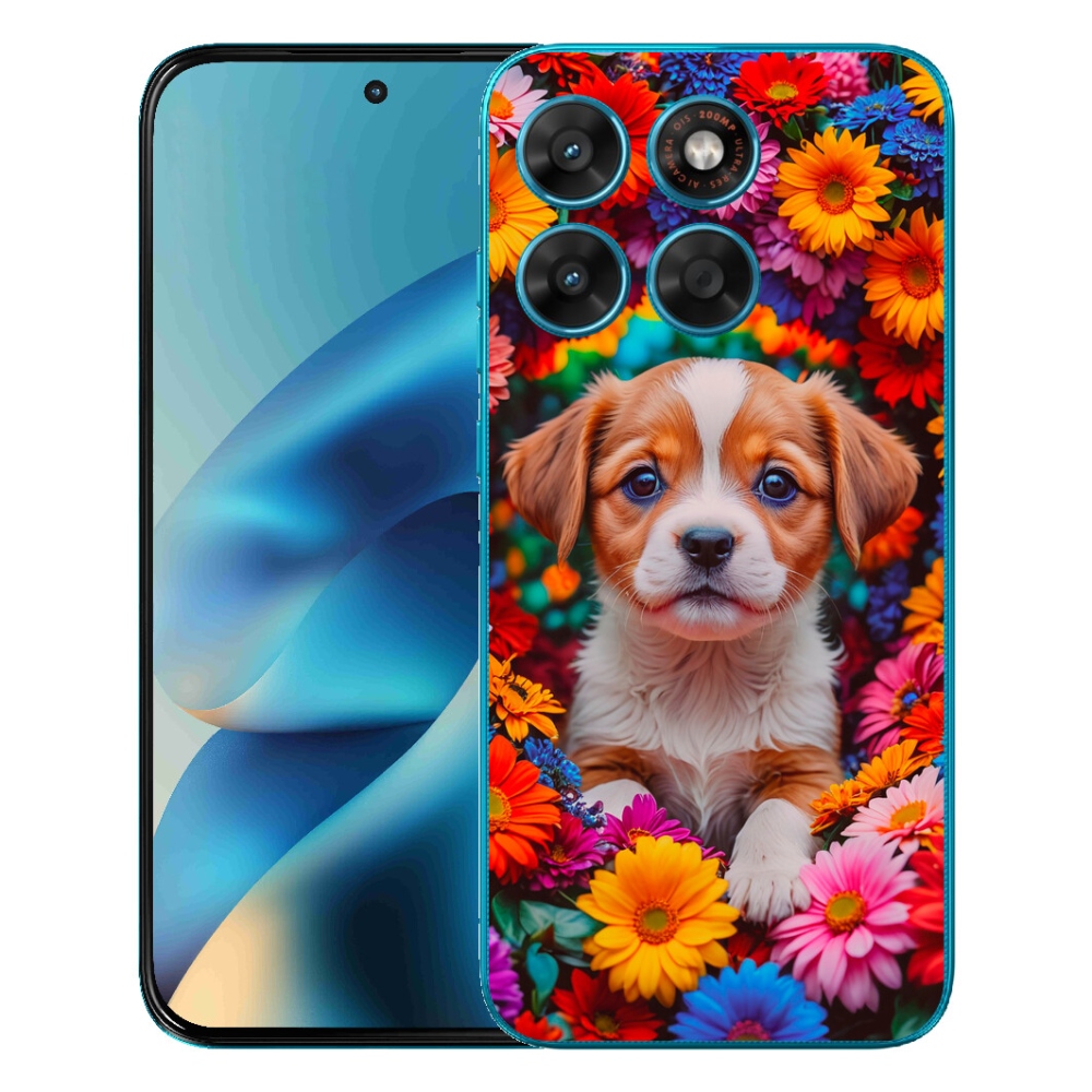 Gélové puzdro mmCase pre Motorola Moto G87/G77/G67 – roztomilé šteniatko
