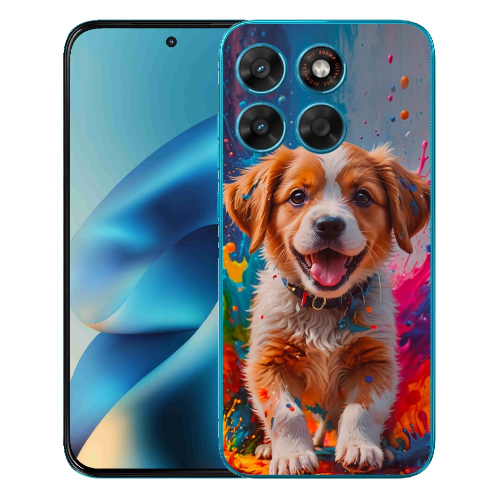 Gélové puzdro mmCase pre Motorola Moto G87/G77/G67 – roztomilé šteniatko 3