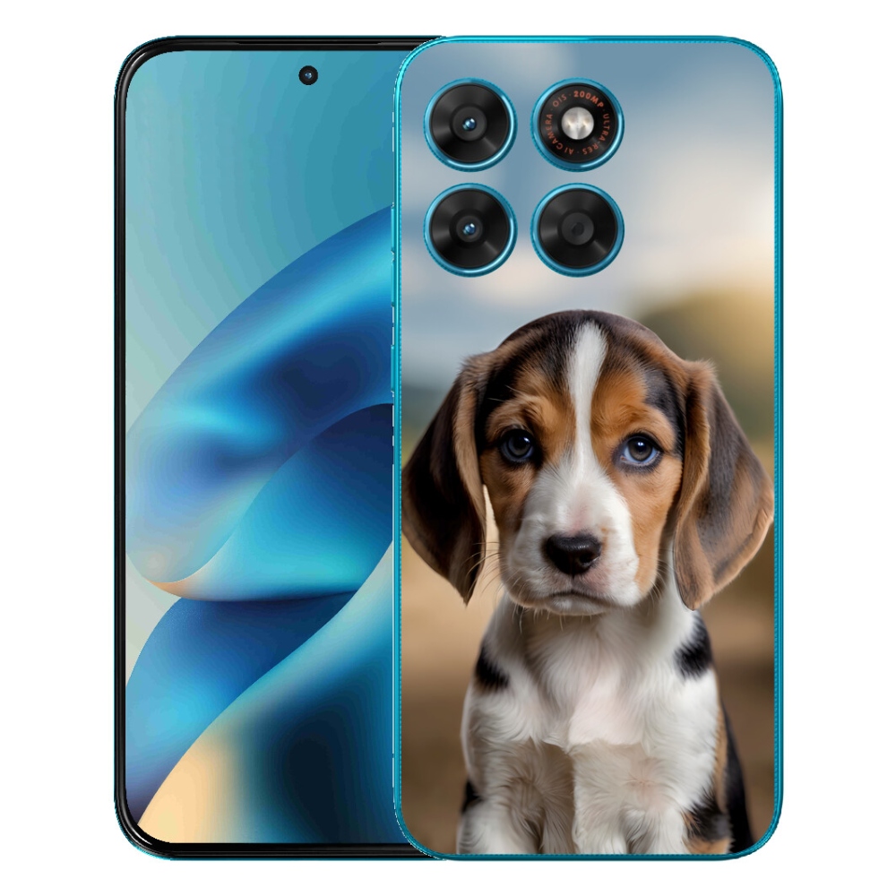 Gélové puzdro mmCase pre Motorola Moto G87/G77/G67 – roztomilý beagle