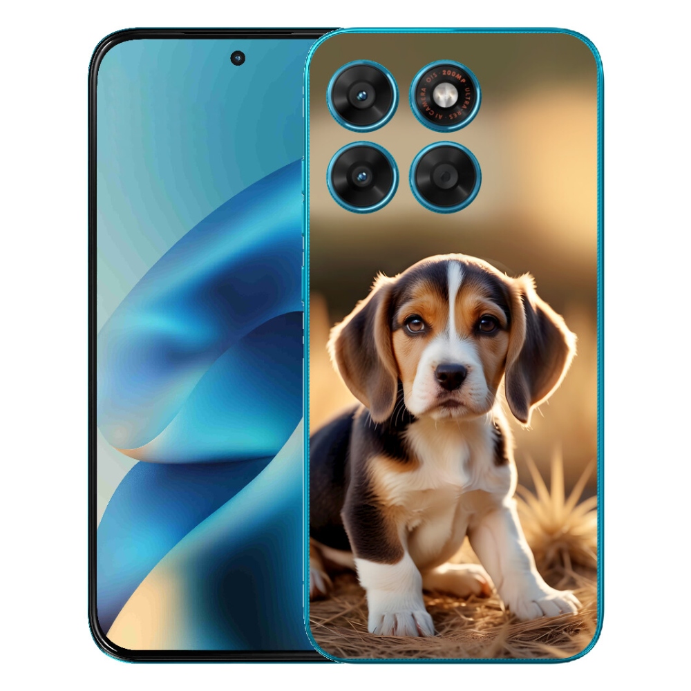 Gélové puzdro mmCase pre Motorola Moto G87/G77/G67 – roztomilý beagle