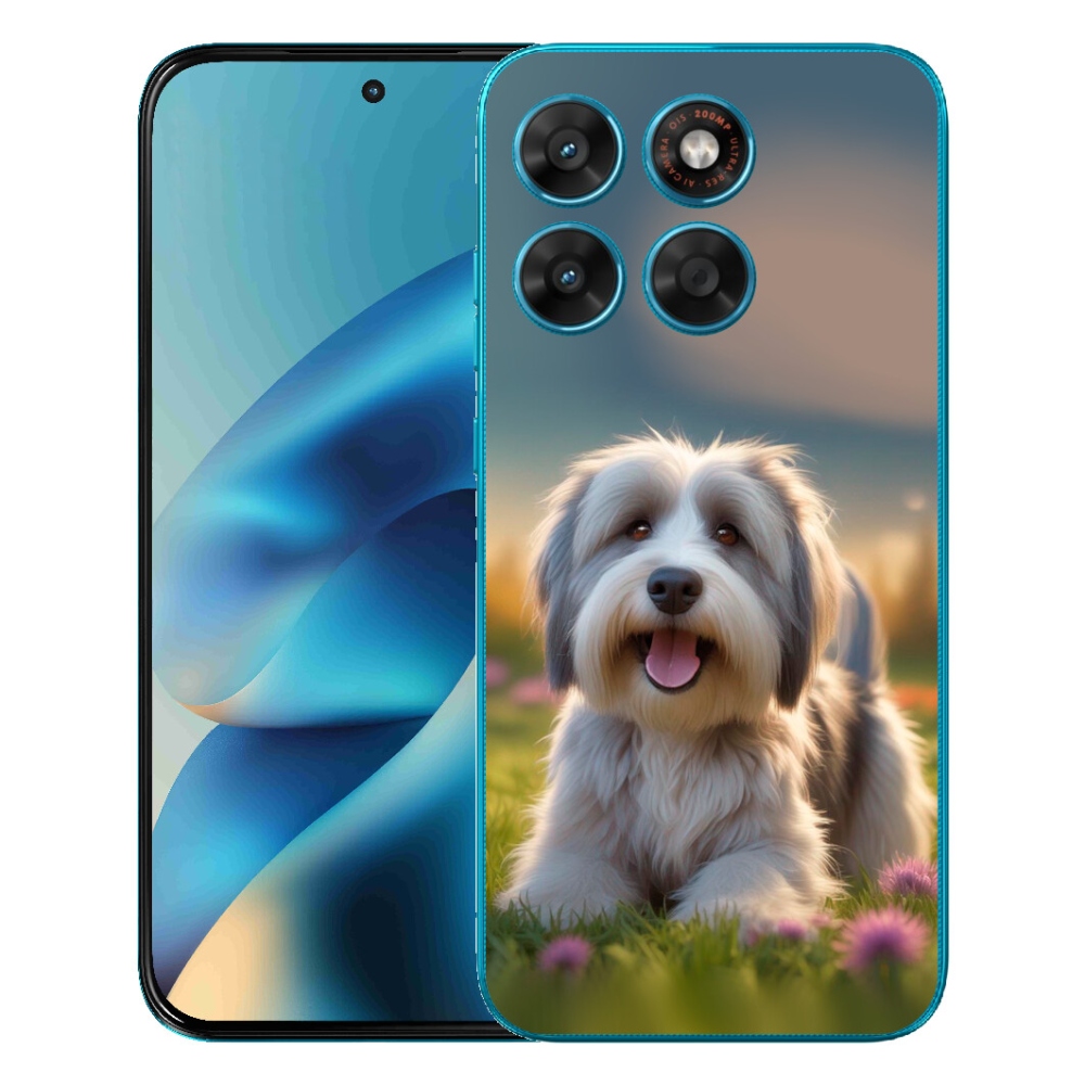 Gélový obal mmCase pre Motorola Moto G87/G77/G67 – roztomilý havanský psík