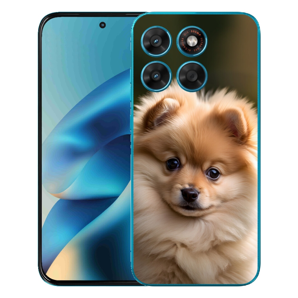 Gélový obal mmCase pre Motorola Moto G87/G77/G67 – roztomilý pomeranian 2