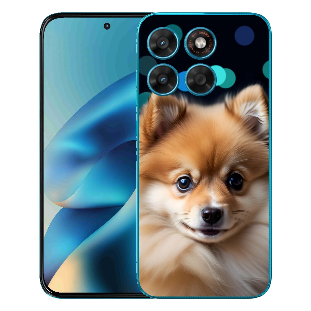 Gélový obal mmCase pre Motorola Moto G87/G77/G67 – roztomilý pomeranian