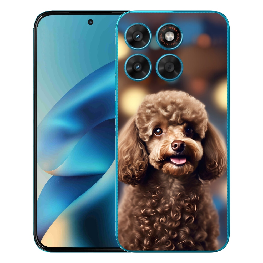 Gélový obal mmCase pre Motorola Moto G87/G77/G67 – roztomilý pudel
