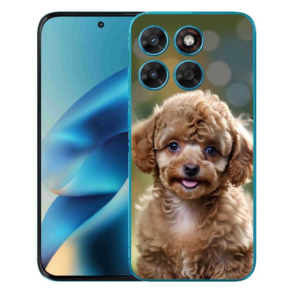 Gélový obal mmCase pre Motorola Moto G87/G77/G67 – roztomilý pudel