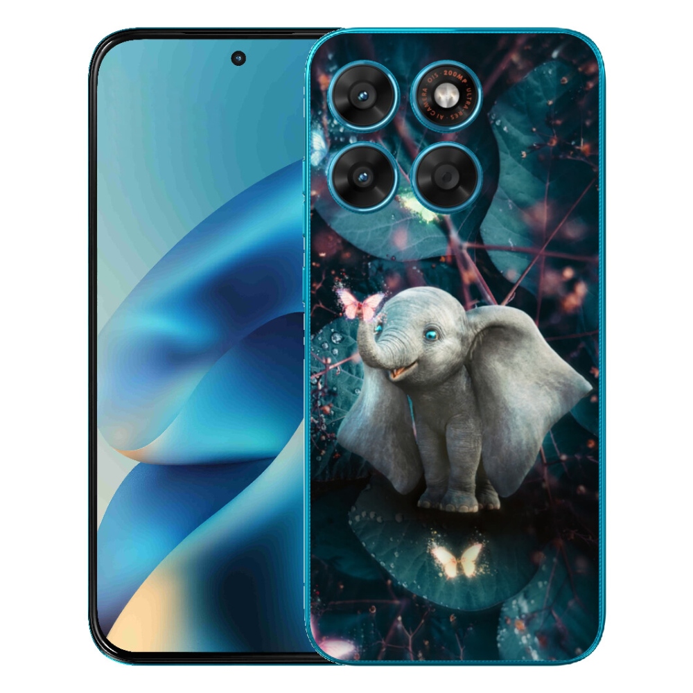 Gélové puzdro mmCase pre Motorola Moto G87/G77/G67 – roztomilý slon