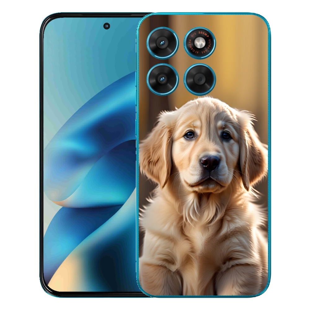 Gélový obal mmCase pre Motorola Moto G87/G77/G67 – roztomilý zlatý retriever