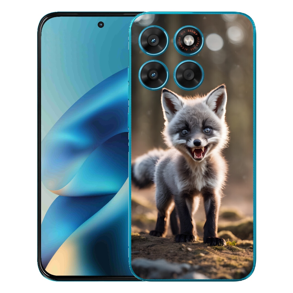 Gélový obal mmCase pre Motorola Moto G87/G77/G67 – rozzúrená líška