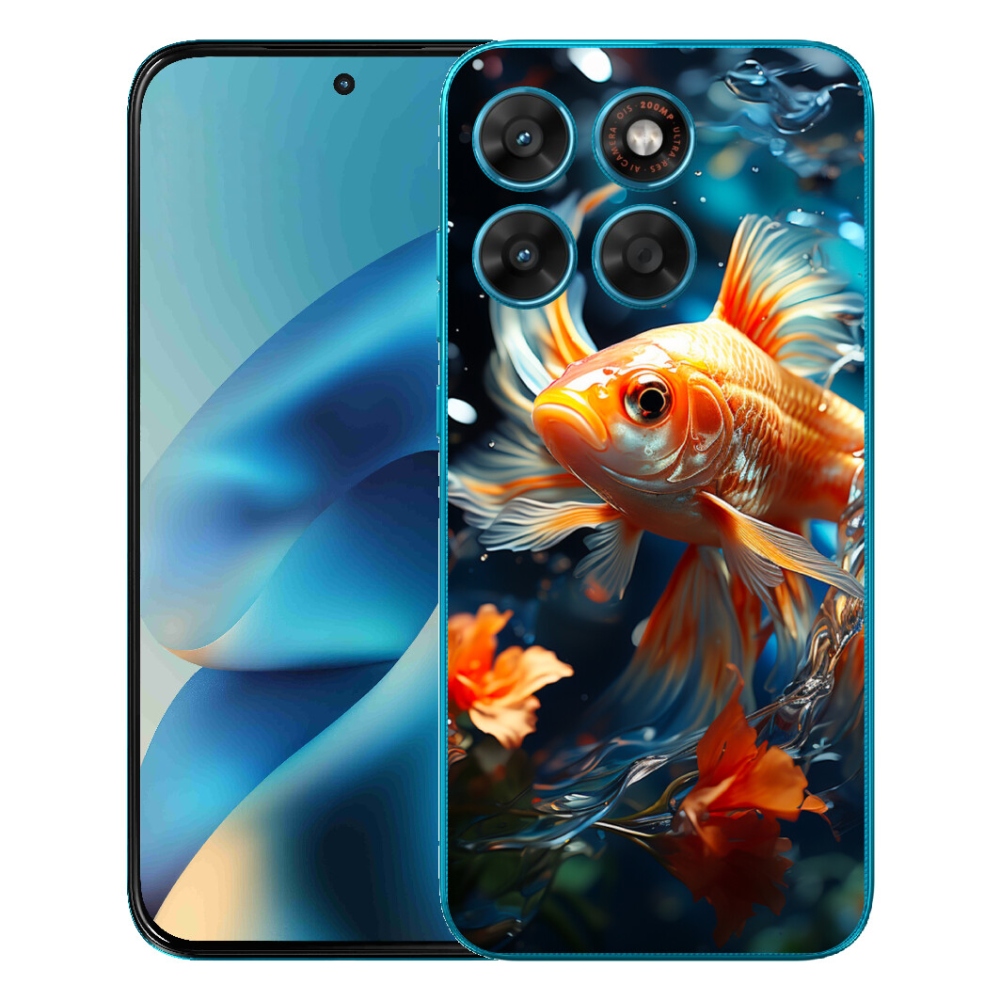 Gélový obal mmCase pre Motorola Moto G87/G77/G67 – rybka