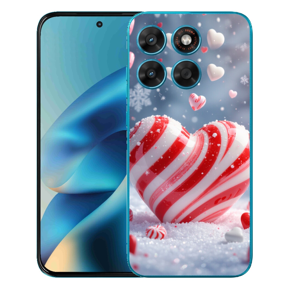 Gélový obal mmCase pre Motorola Moto G87/G77/G67 – sladké srdce