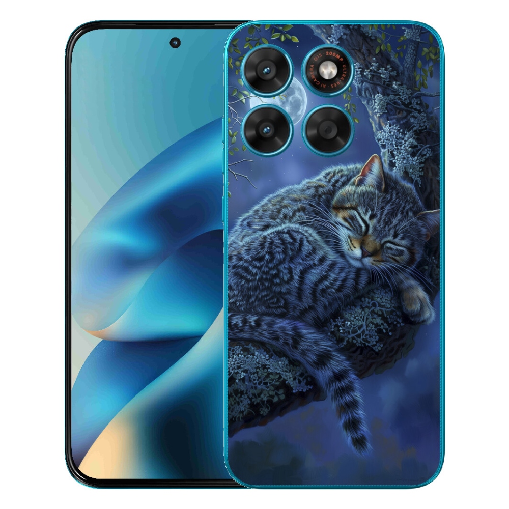 Gélové puzdro mmCase pre Motorola Moto G87/G77/G67 – spiaca mačka