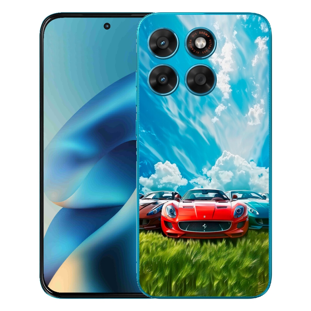 Gélový obal mmCase pre Motorola Moto G87/G77/G67 – športové autá