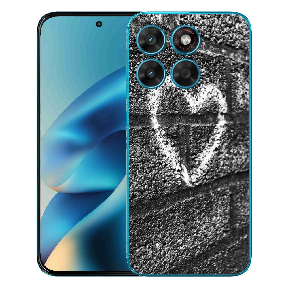 Gélový obal mmCase pre Motorola Moto G87/G77/G67 – srdce na stene