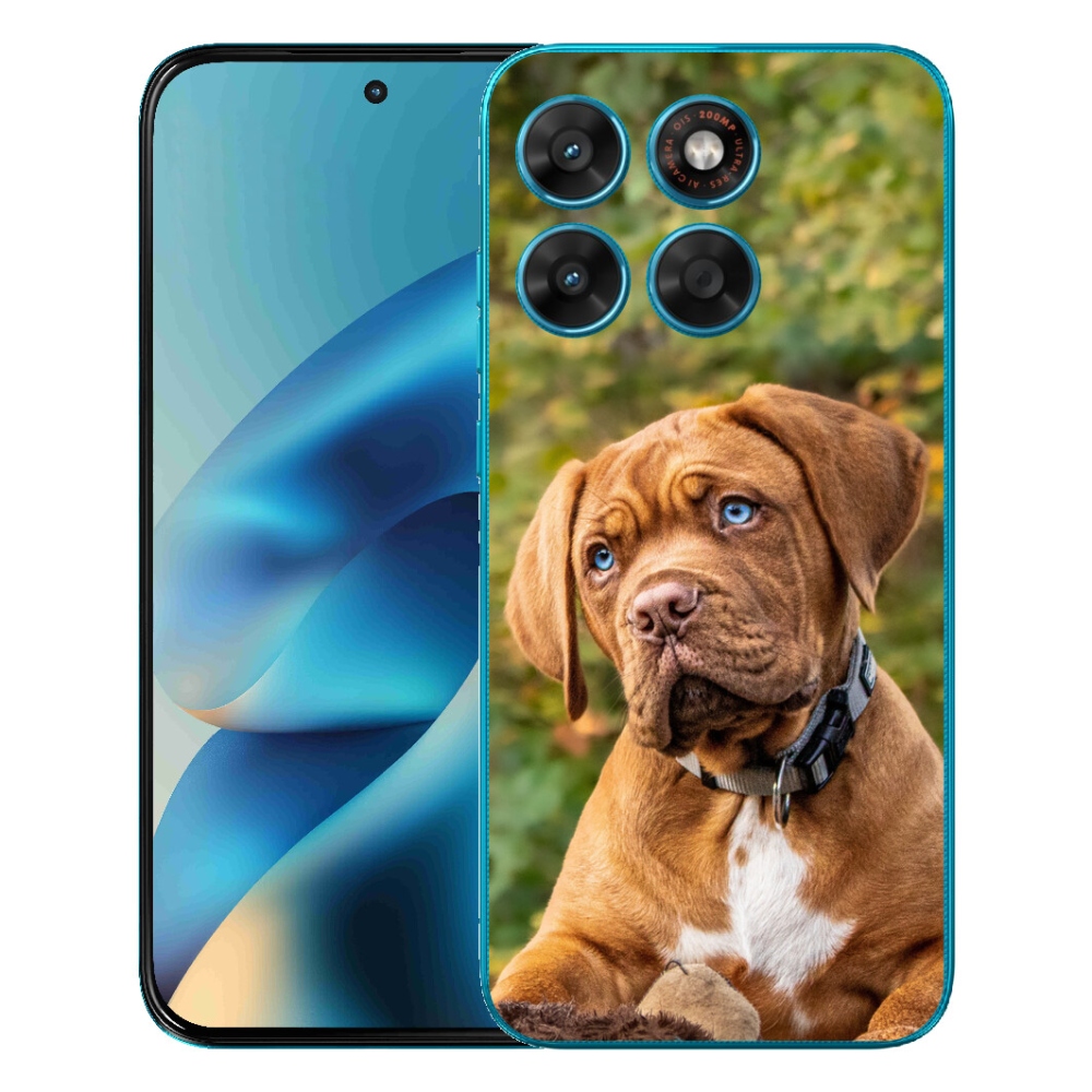 Gélový obal mmCase pre Motorola Moto G87/G77/G67 – šteniatko 