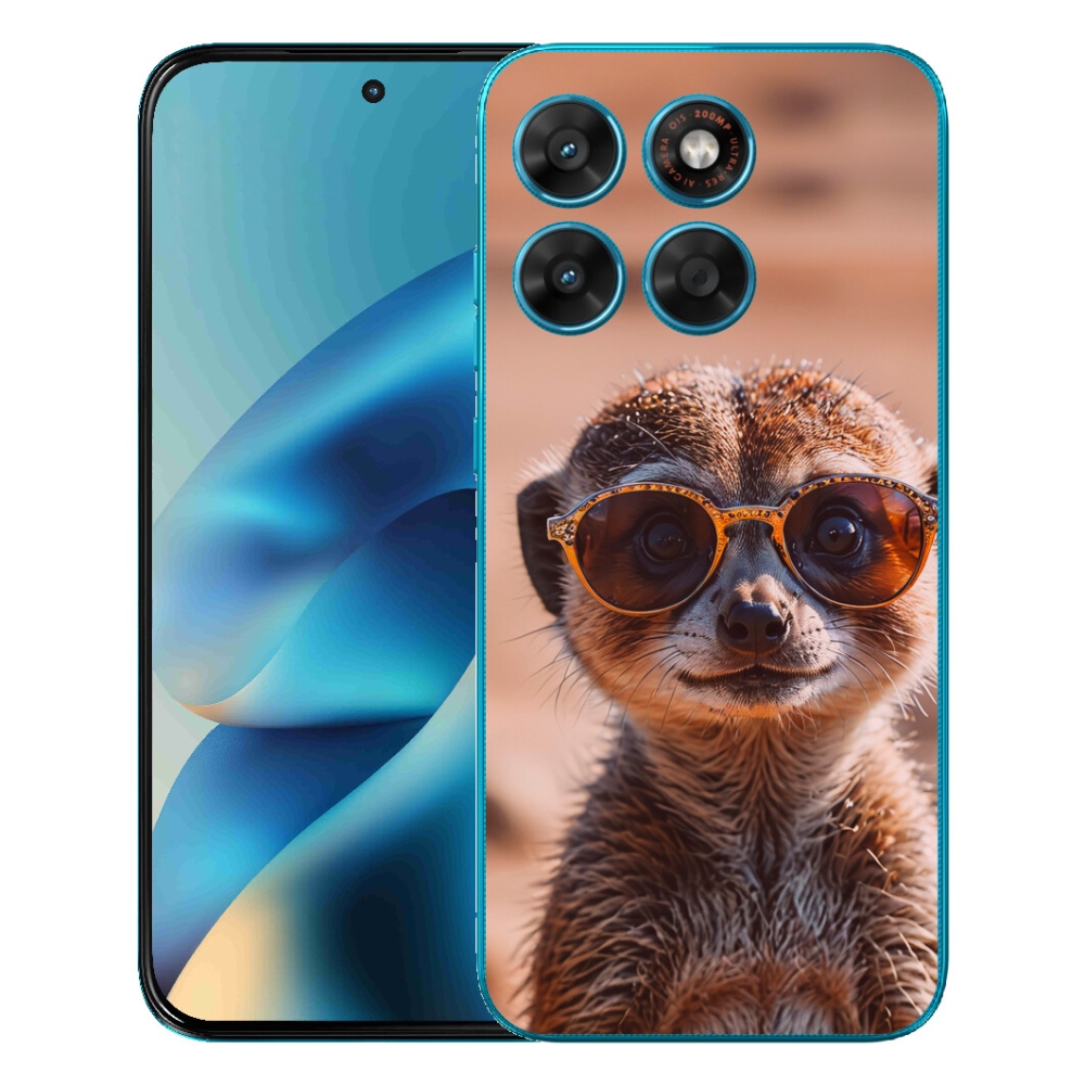 Gélový obal mmCase pre Motorola Moto G87/G77/G67 – štýlová surikata