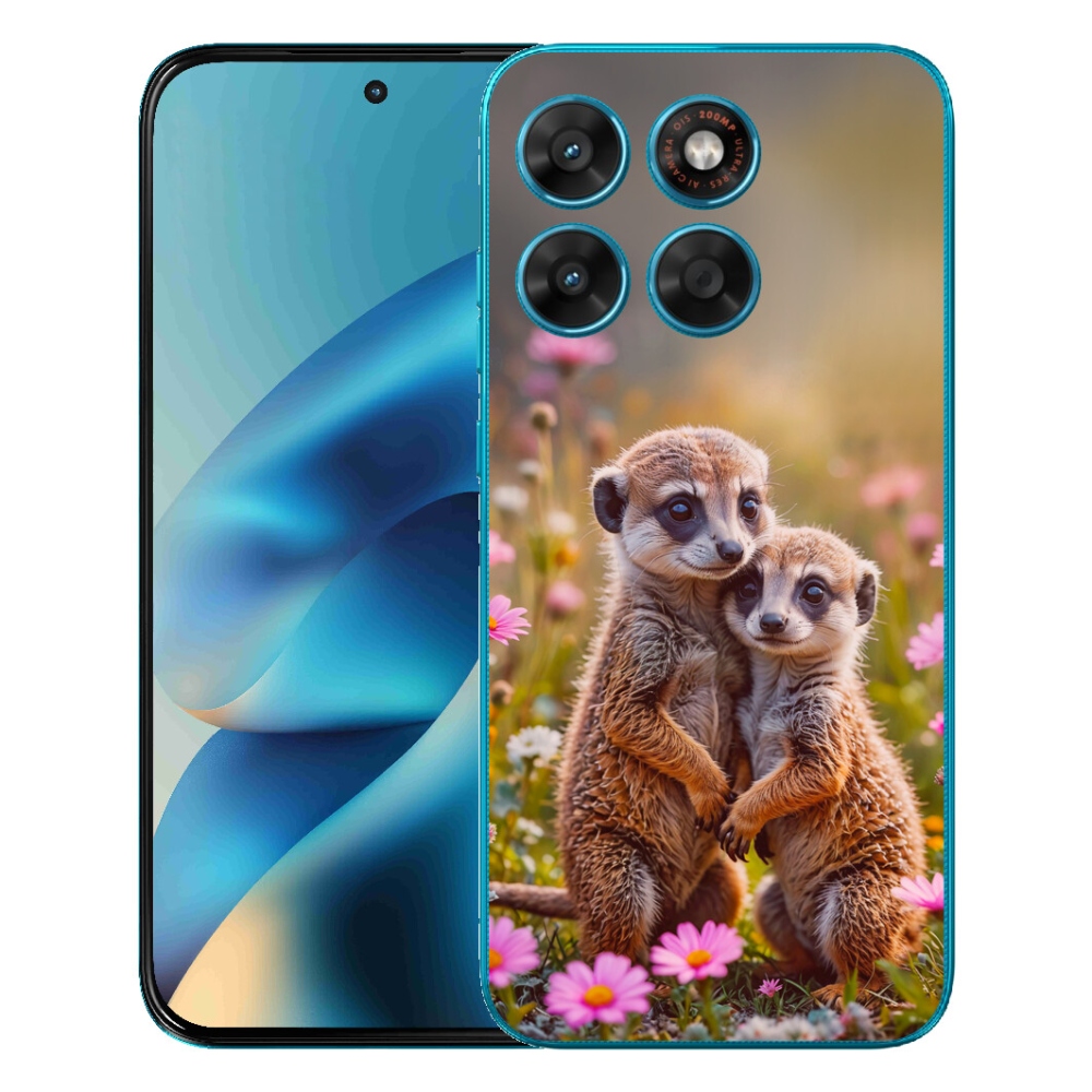 Gélový obal mmCase pre Motorola Moto G87/G77/G67 – duo surikát