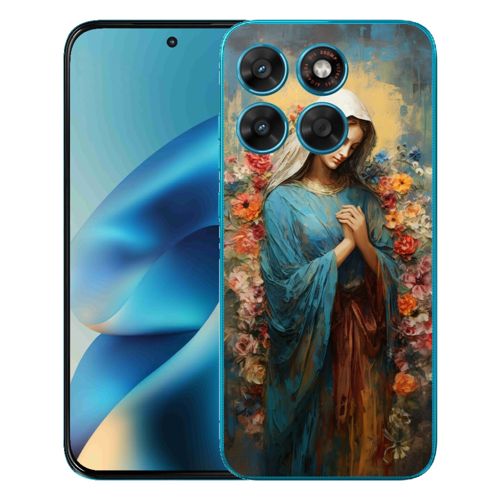 Gélový obal mmCase pre Motorola Moto G87/G77/G67 – svätá žena