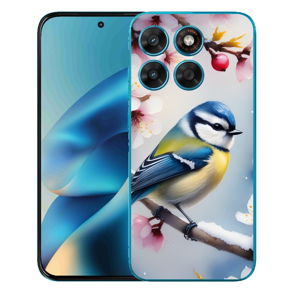 Gélový obal mmCase pre Motorola Moto G87/G77/G67 – sýkorka