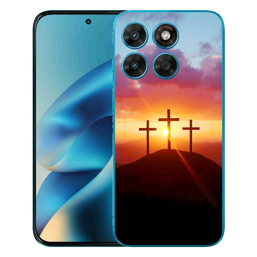 Gélový obal mmCase pre Motorola Moto G87/G77/G67 – tri kríže
