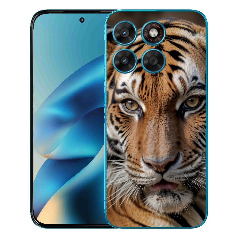 Gélový obal mmCase pre Motorola Moto G87/G77/G67 – tygrí vzhľad