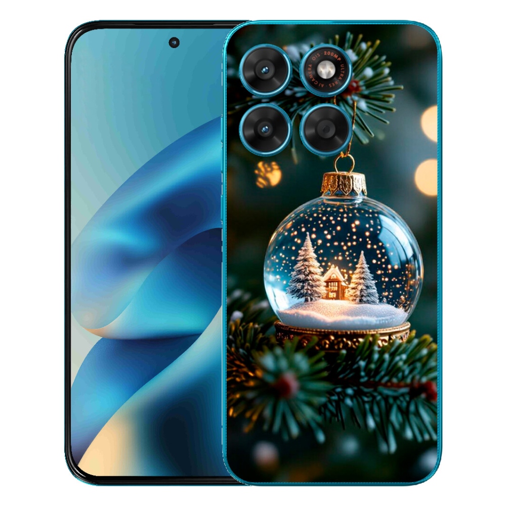 Gélový obal mmCase pre Motorola Moto G87/G77/G67 – vianočné gule 2