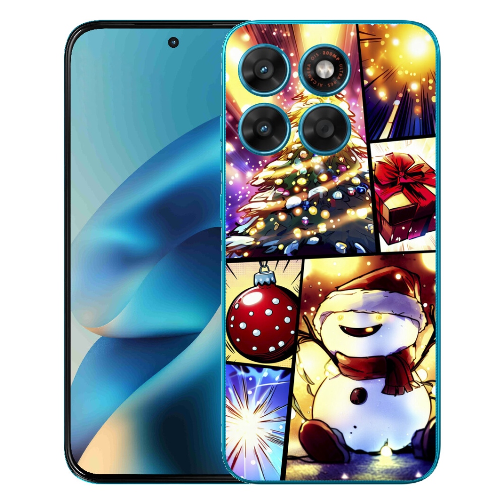 Gélový obal mmCase pre Motorola Moto G87/G77/G67 – vianočné motívy 1