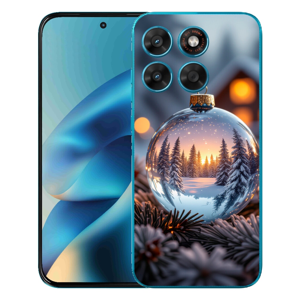 Gélový obal mmCase pre Motorola Moto G87/G77/G67 – vianočná ozdoba