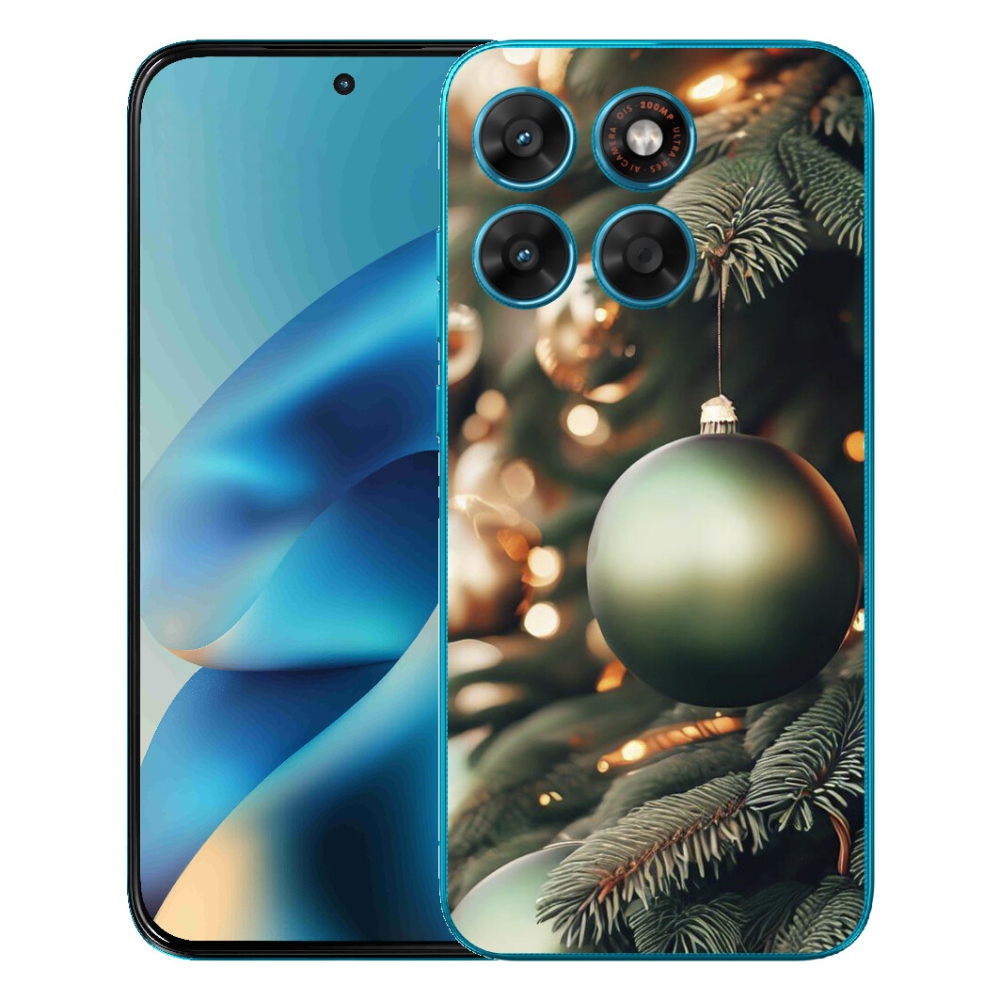 Gélový obal mmCase pre Motorola Moto G87/G77/G67 – vianočné ozdoby 1
