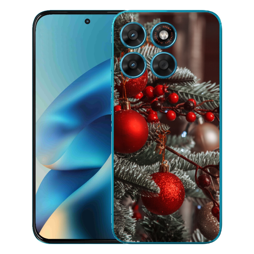 Gélový obal mmCase pre Motorola Moto G87/G77/G67 – vianočné ozdoby 2
