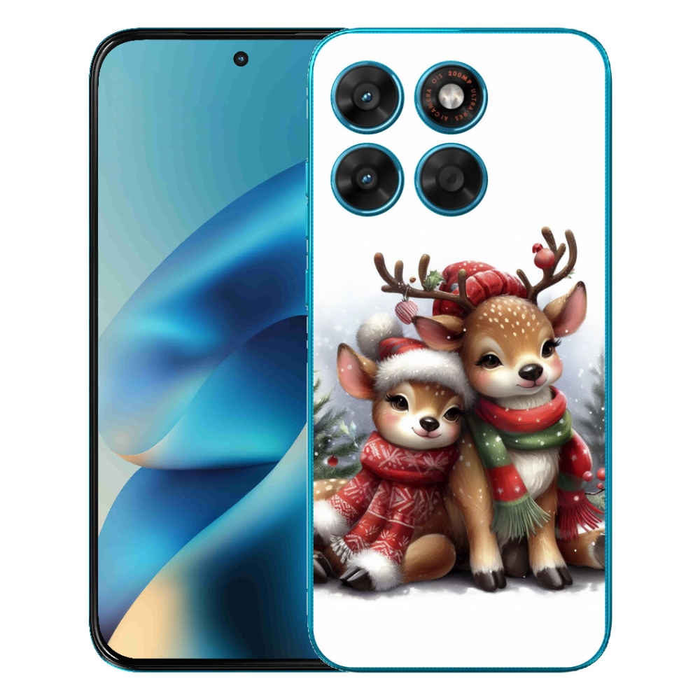 Gélový obal mmCase pre Motorola Moto G87/G77/G67 – vianočné soby