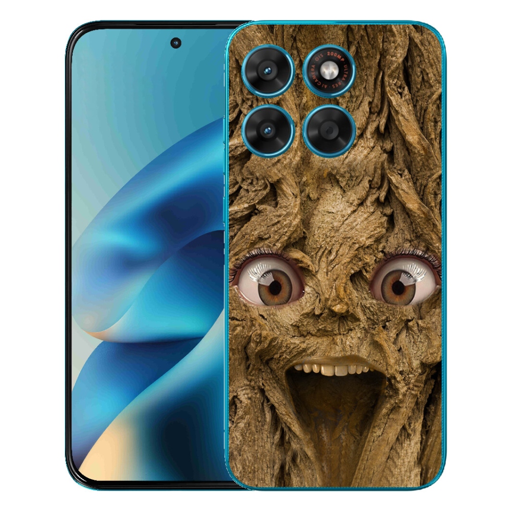 Gélový obal mmCase pre Motorola Moto G87/G77/G67 – veselý strom s očami