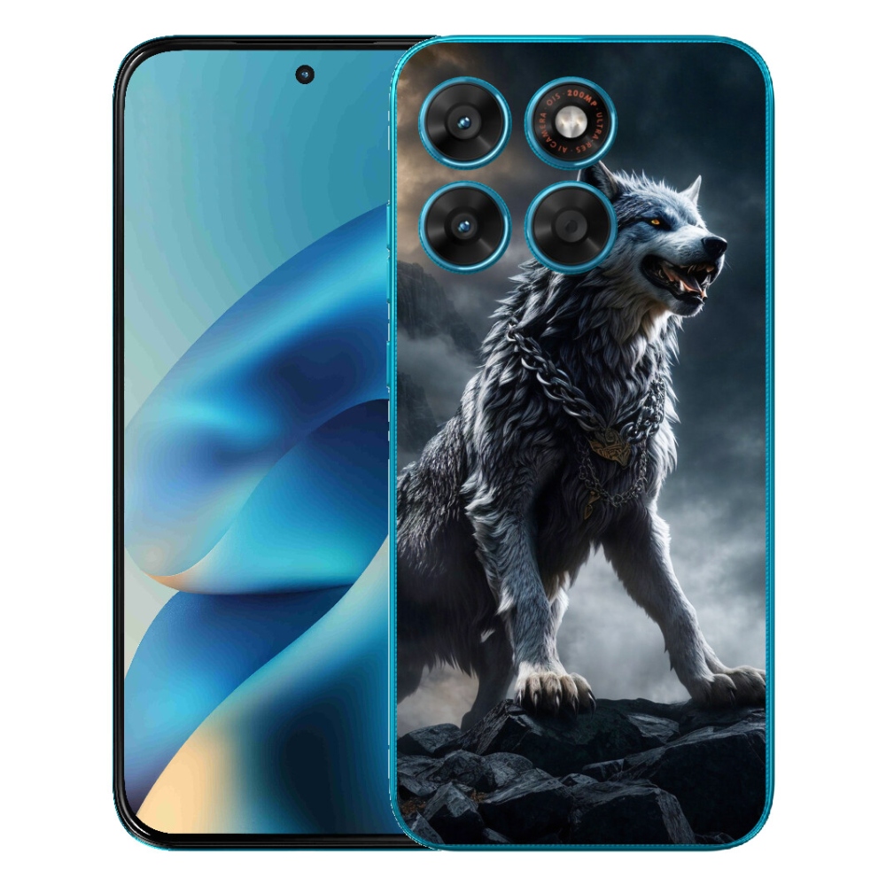 Gélový obal mmCase pre Motorola Moto G87/G77/G67 – vlk 1