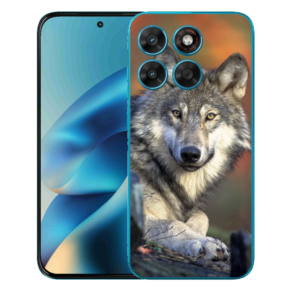 Gélový obal mmCase pre Motorola Moto G87/G77/G67 – vlk