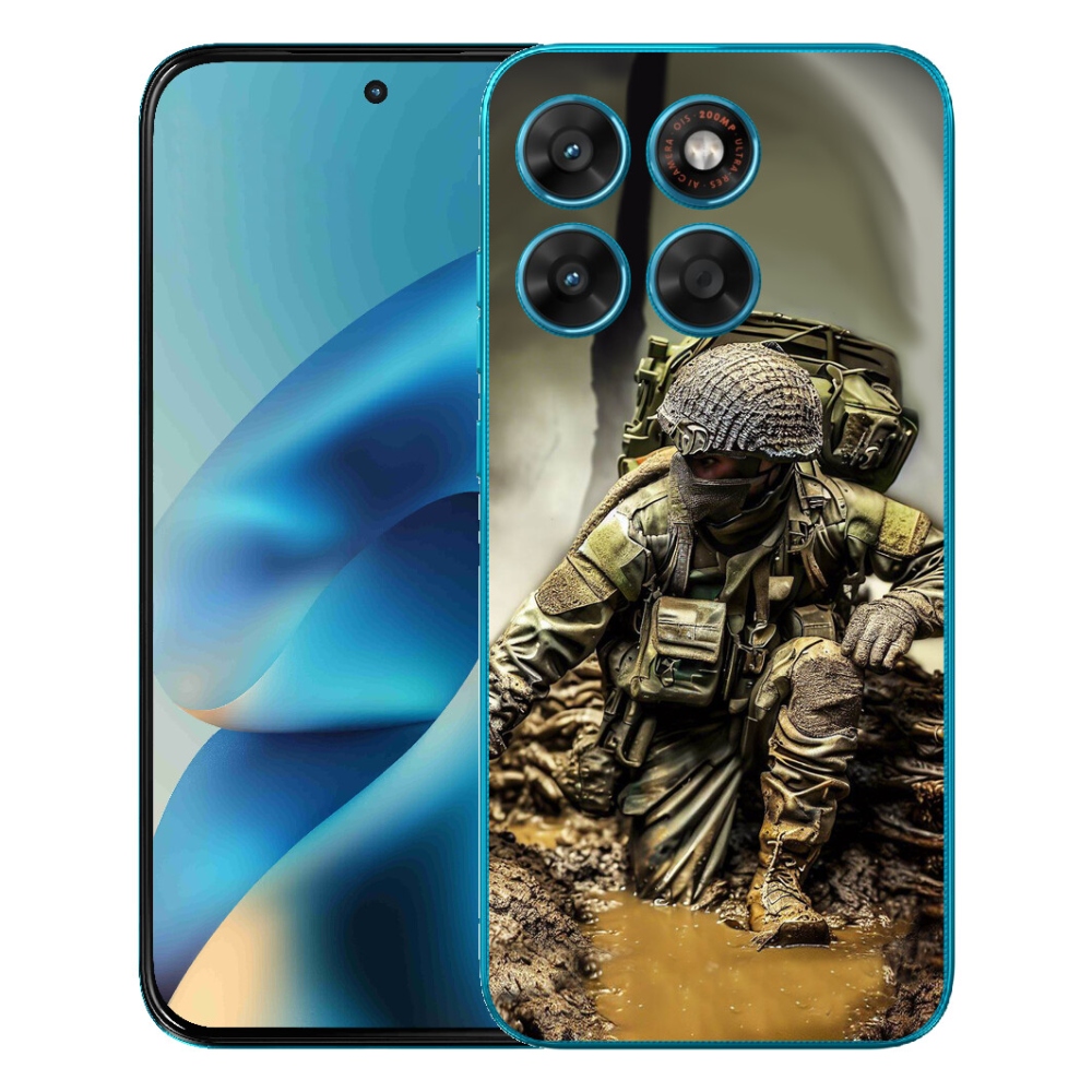 Gélový obal mmCase pre Motorola Moto G87/G77/G67 – vojak